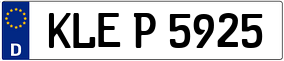 Trailer License Plate